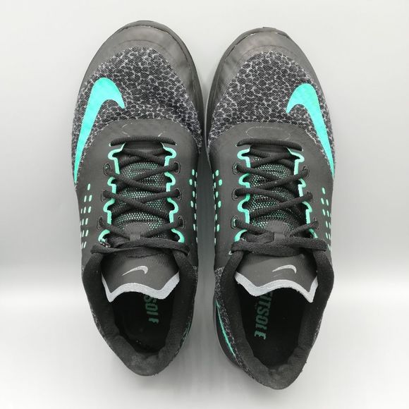 Nike FS Lite Run 2 Black Green Running Shoes - Women's 8.5 - Picture 5 of 8